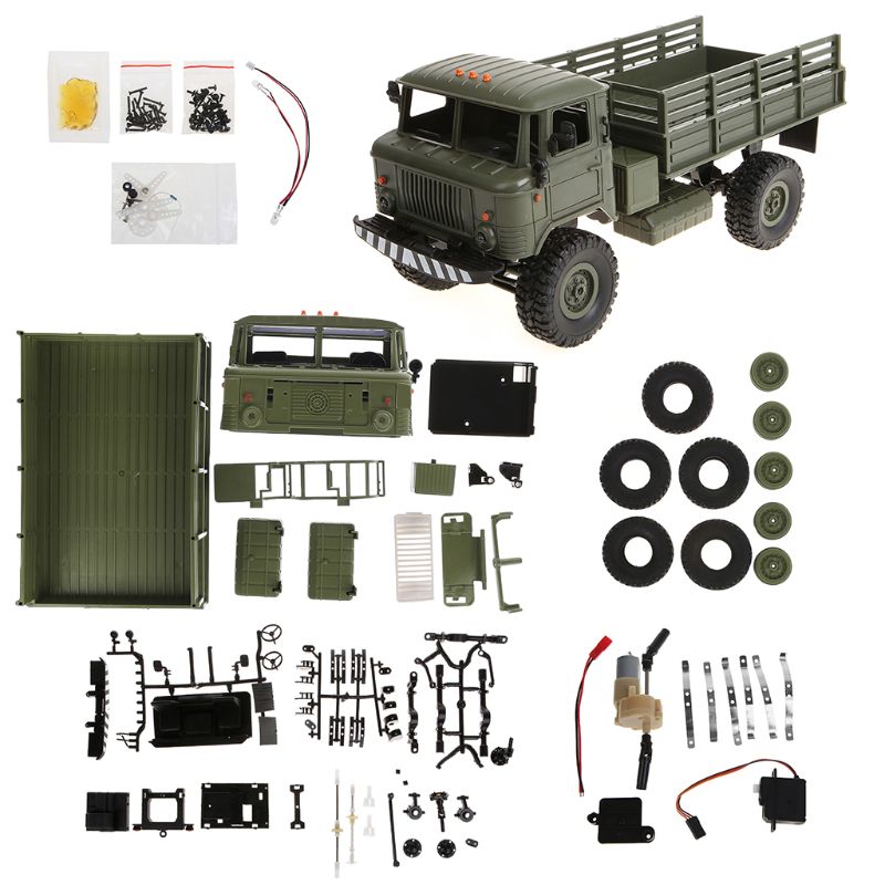 Rc Hobby Grade Truck - WPL B-24 KIT Remote Control Military