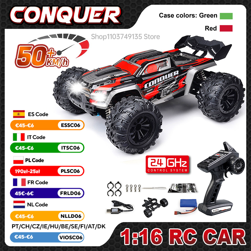 WLtoys 1:16 Scale Large RC Car - Rc Hobby Grade Truck review and price